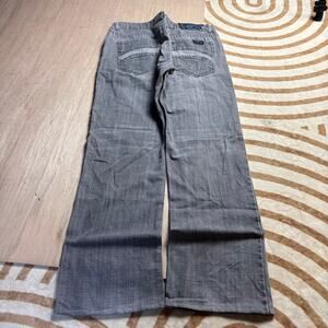 FOX DETOX • W34 GRAY WASH BOOTCUT JEANS